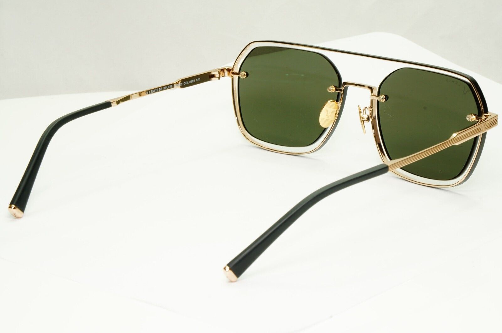 Police Lewis Hamilton F1 Sunglasses Gold Grey Square Pilot SPL E18 COL 0302