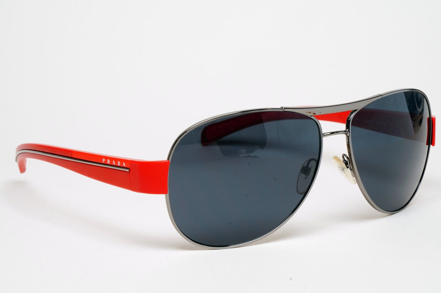 Prada Sunglasses 2010 Vintage Red Rossa Pilot PS51LS SPS 51L 6BF-1A1 62mm 070325