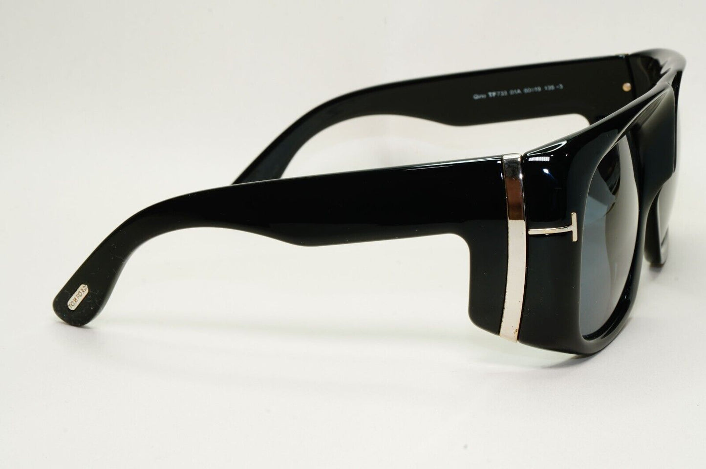 Tom Ford Sunglasses Gino Black Grey Square Oversized Large Heavy TF 733 01A