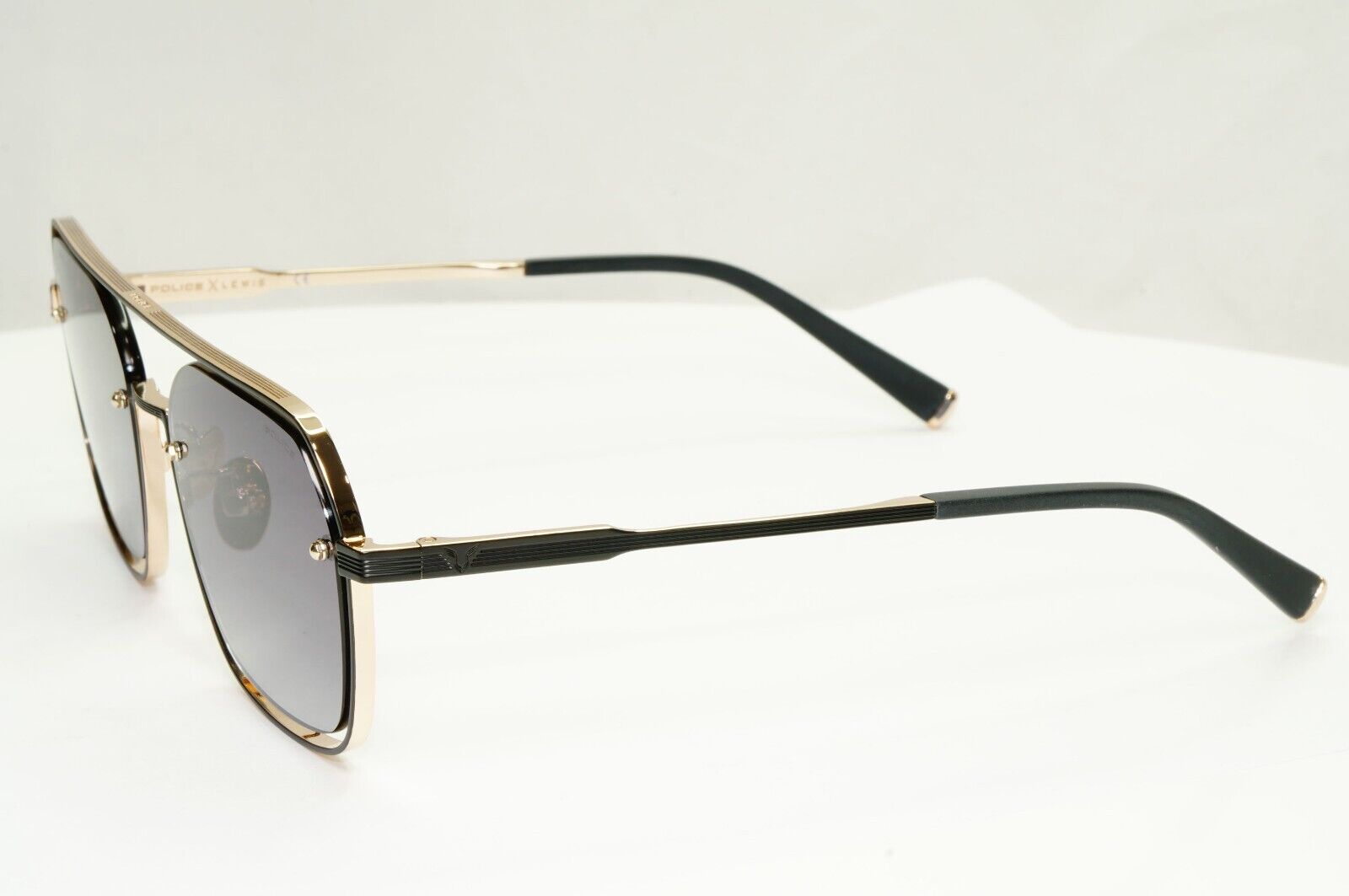 Police Lewis Hamilton F1 Sunglasses Gold Black Gradient Pilot SPL E18 COL 302Y