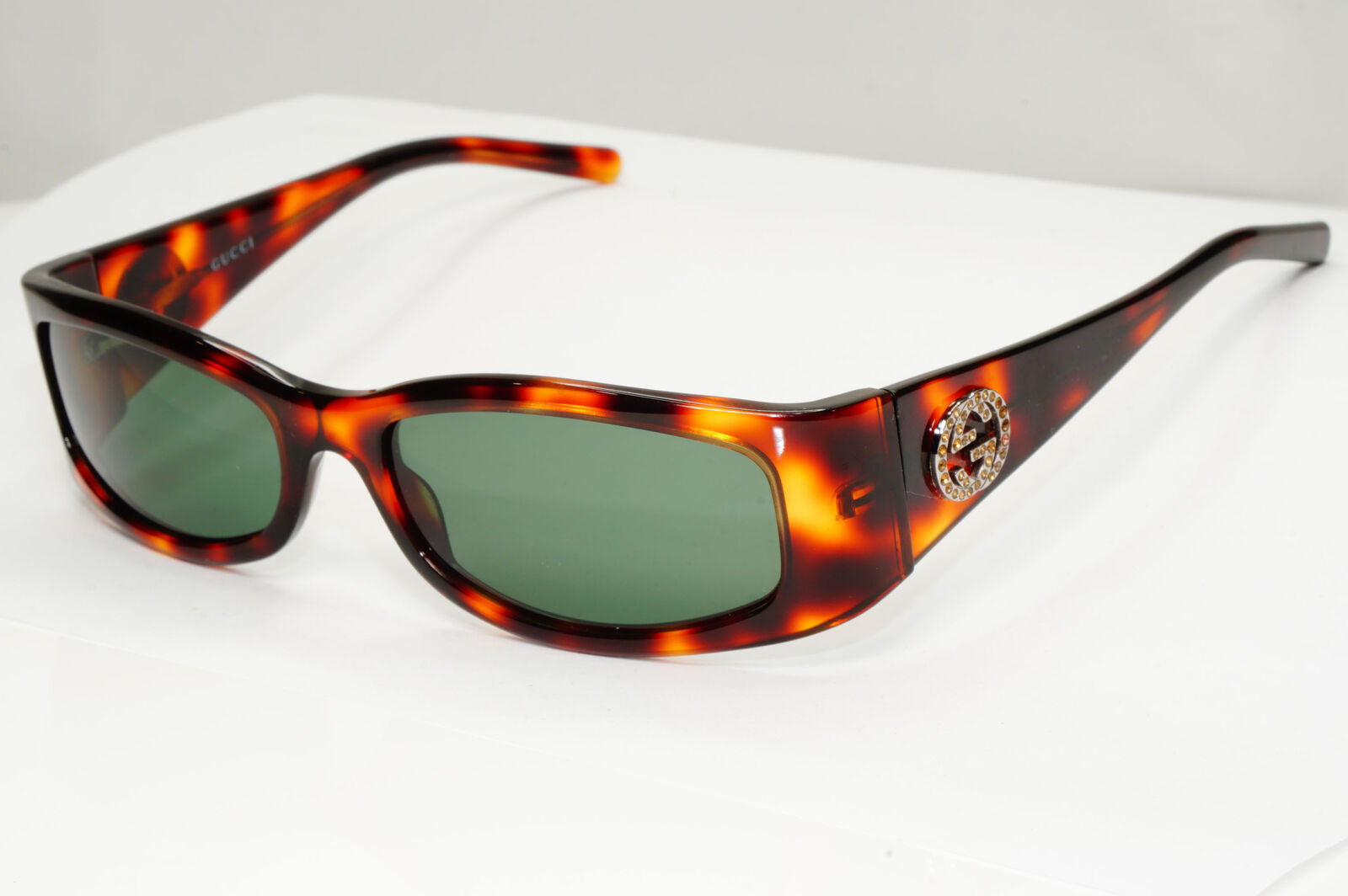 Gucci 1999 Vintage Sunglasses Brown Green Tortoiseshell GG 2526/S 05D 071222