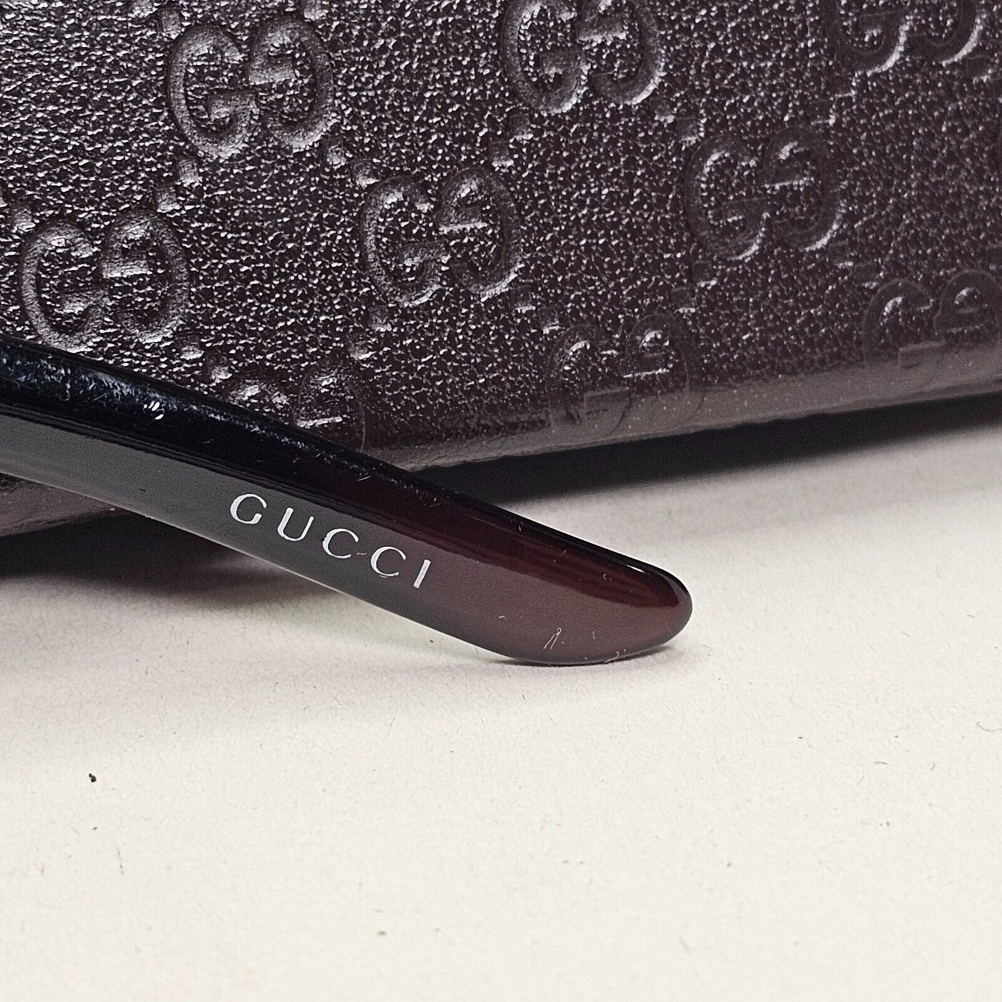 Gucci Sunglasses 2004 Vintage Brown Dark Monogram GG 1564/S RGF8U 011124