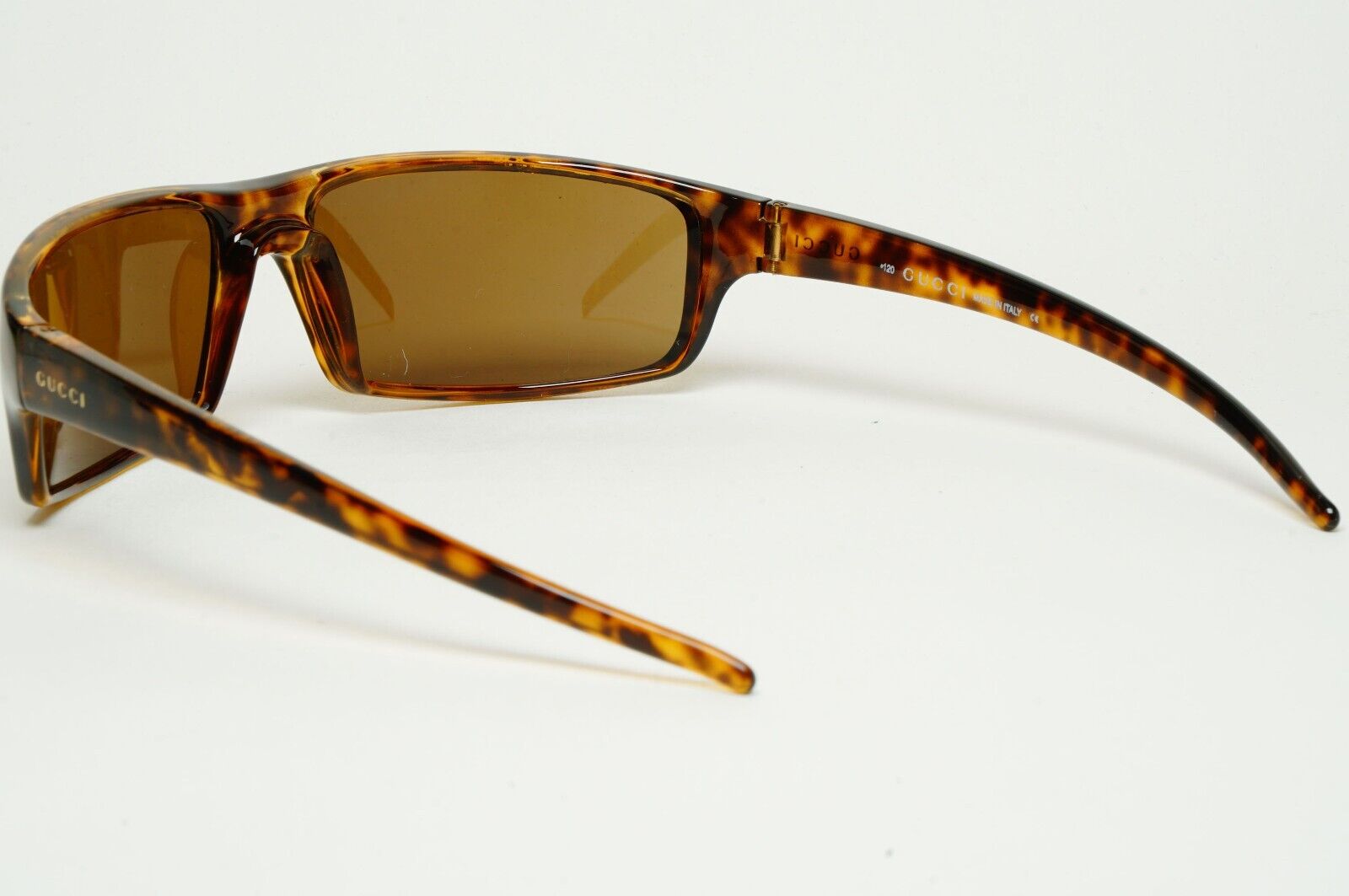 Gucci Sunglasses 1999 Vintage Brown Tortoiseshell Wrap GG 1425/S 676 250125