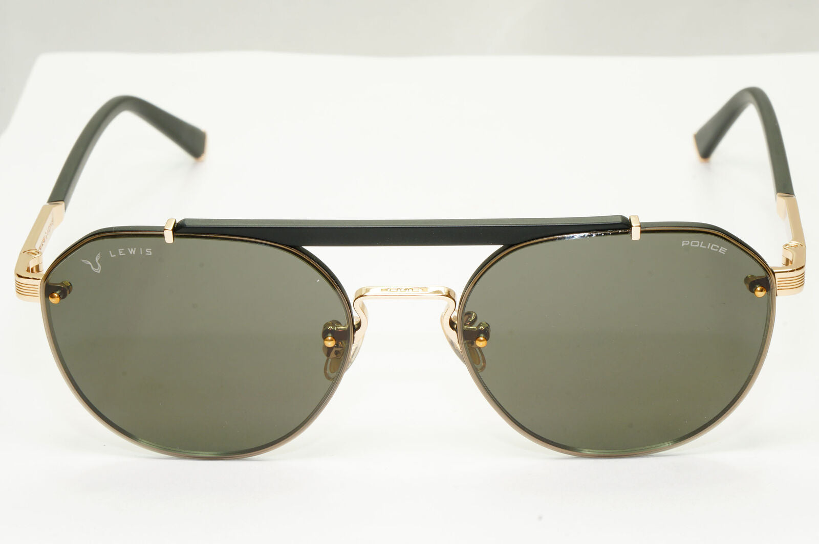 Police Lewis Hamilton F1 Sunglasses Gold Grey Pilot Round SPL E19 COL 0302 54mm
