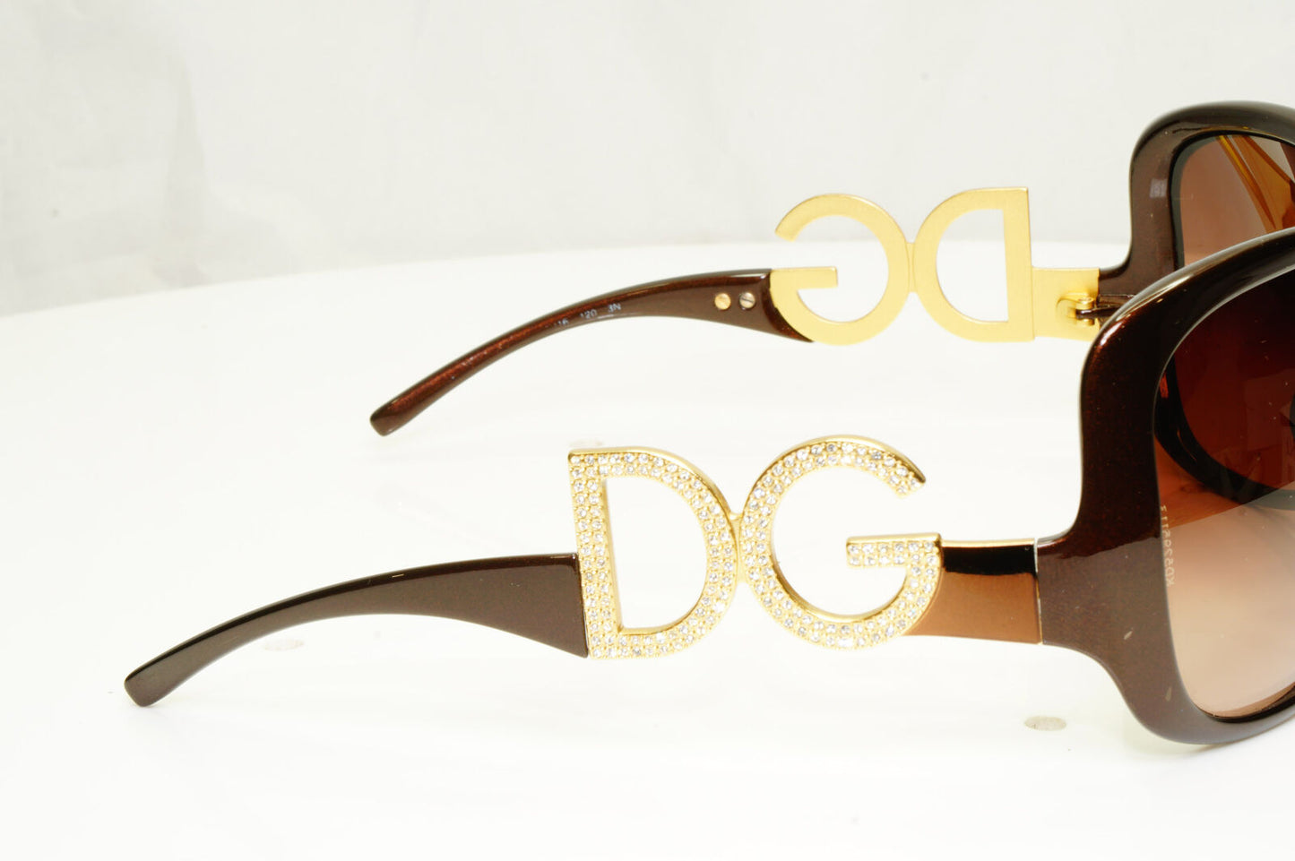 Authentic Dolce & Gabbana Womens Vintage Sunglasses Crystal DG 6011 502/73 34725