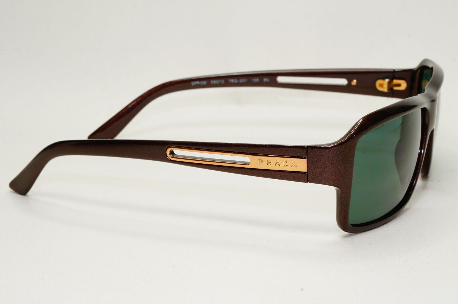 Prada Sunglasses 2007 Vintage Brown Green Gold PR09IS SPR 09I 7BG-3O1 171024