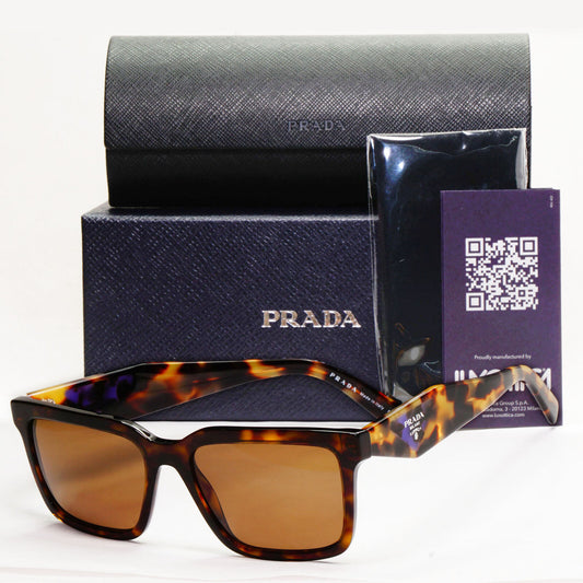 Prada Sunglasses Symbole Triangle Square Brown Tortois PR27YS SPR 27Y 2AU-08N