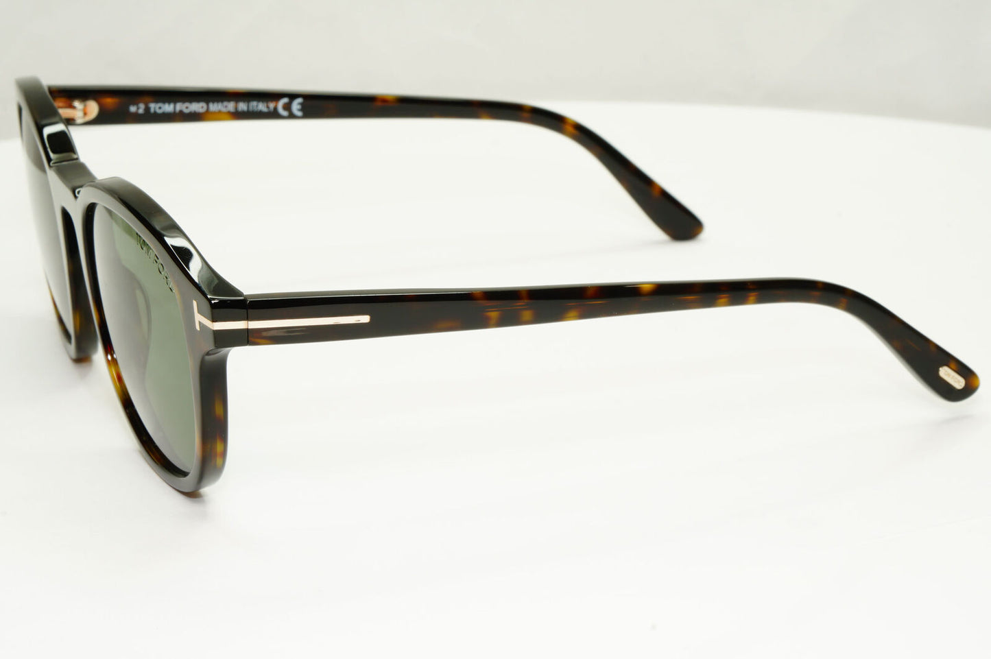 Tom Ford Tortoiseshell Green Sunglasses Brown Square Jameson TF 752 52N FT0752