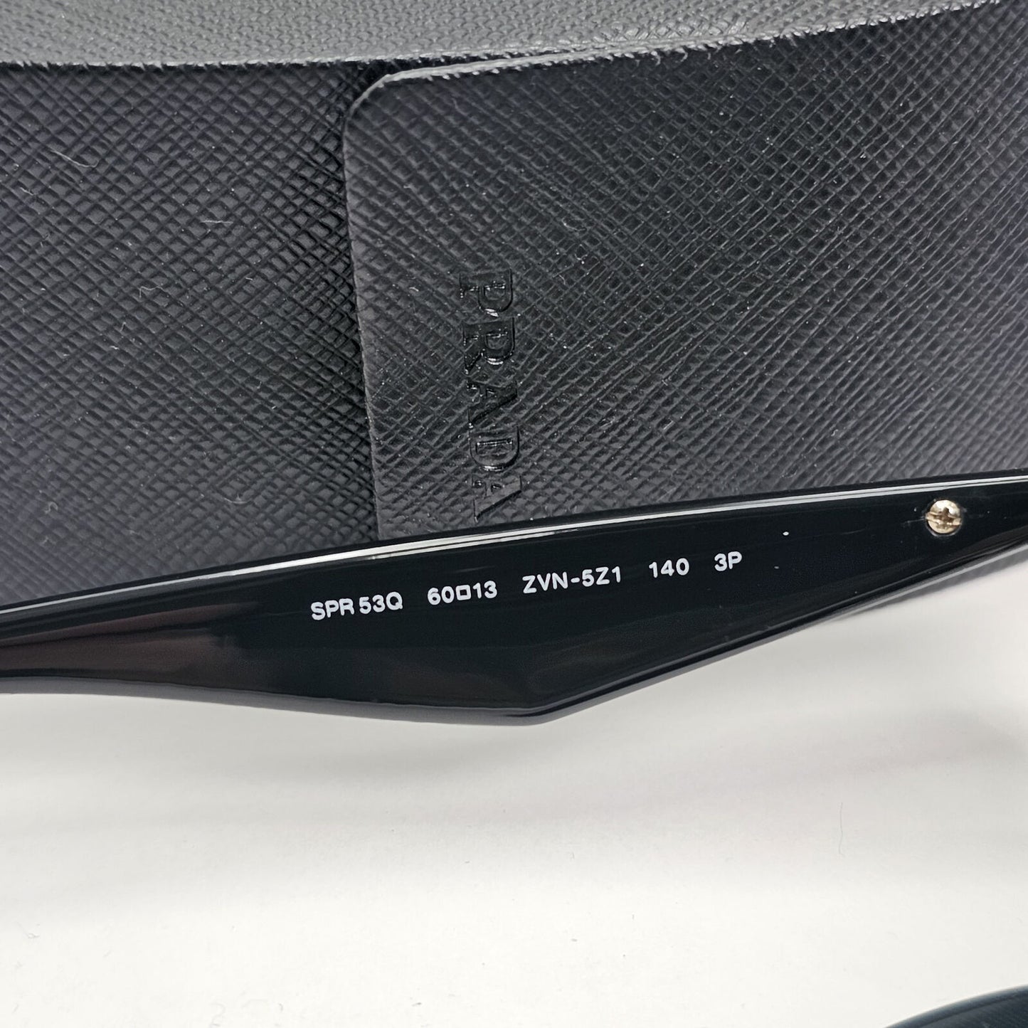 Prada Sunglasses Triangle Logo Black Gold Pilot PR53QS SPR 53Q ZVN-5Z1 130224