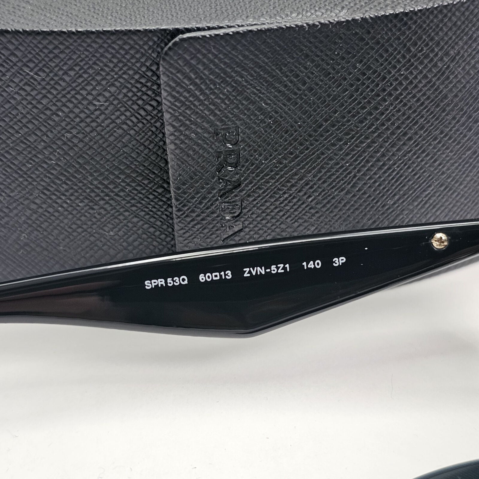 Prada Sunglasses Triangle Logo Black Gold Pilot PR53QS SPR 53Q ZVN-5Z1 130224