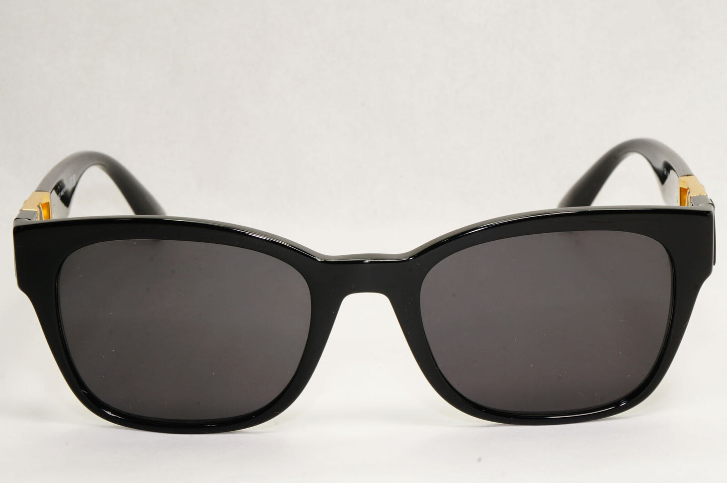 Versace Sunglasses Black Gold Medusa Square Unisex MOD 3314 GB1 52mm