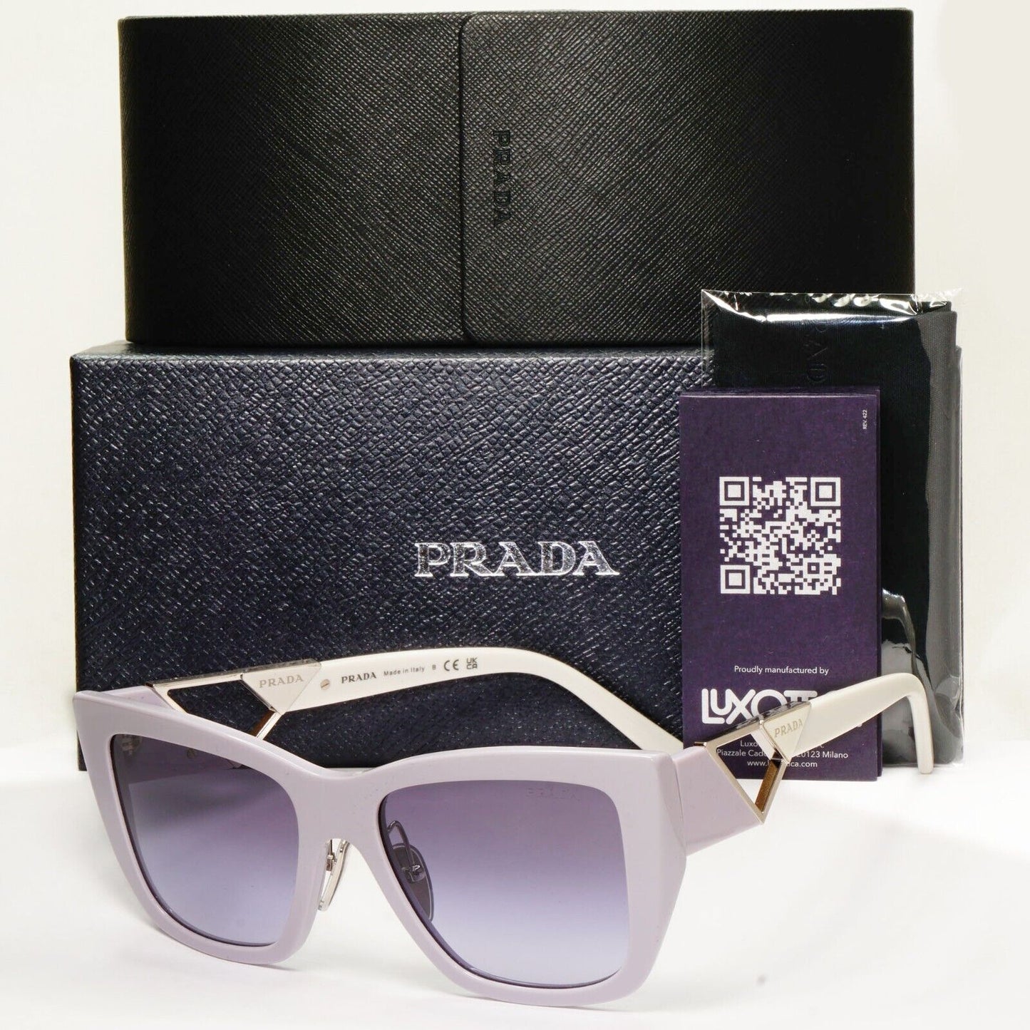 Prada Sunglasses Wisteria Violet Pale Gradient Blue PR21YS SPR 21Y 07Z-08I 54mm