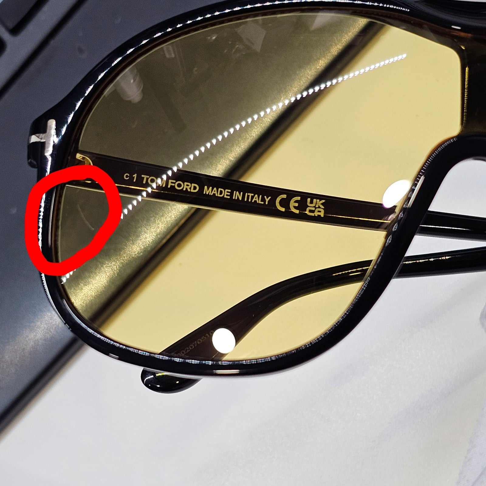 Tom Ford Sunglasses Drew Black Yellow Shield Visor Large FT0964 TF 964 01E [a]