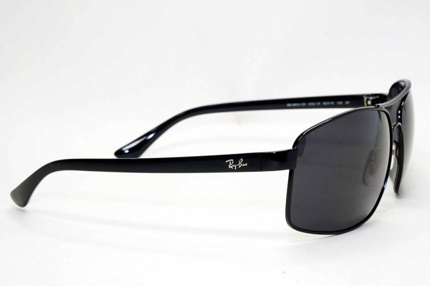 Ray-Ban Sunglasses with Custom Lenses Black Wrap RB 3604-CH 002/J0 62mm 260724