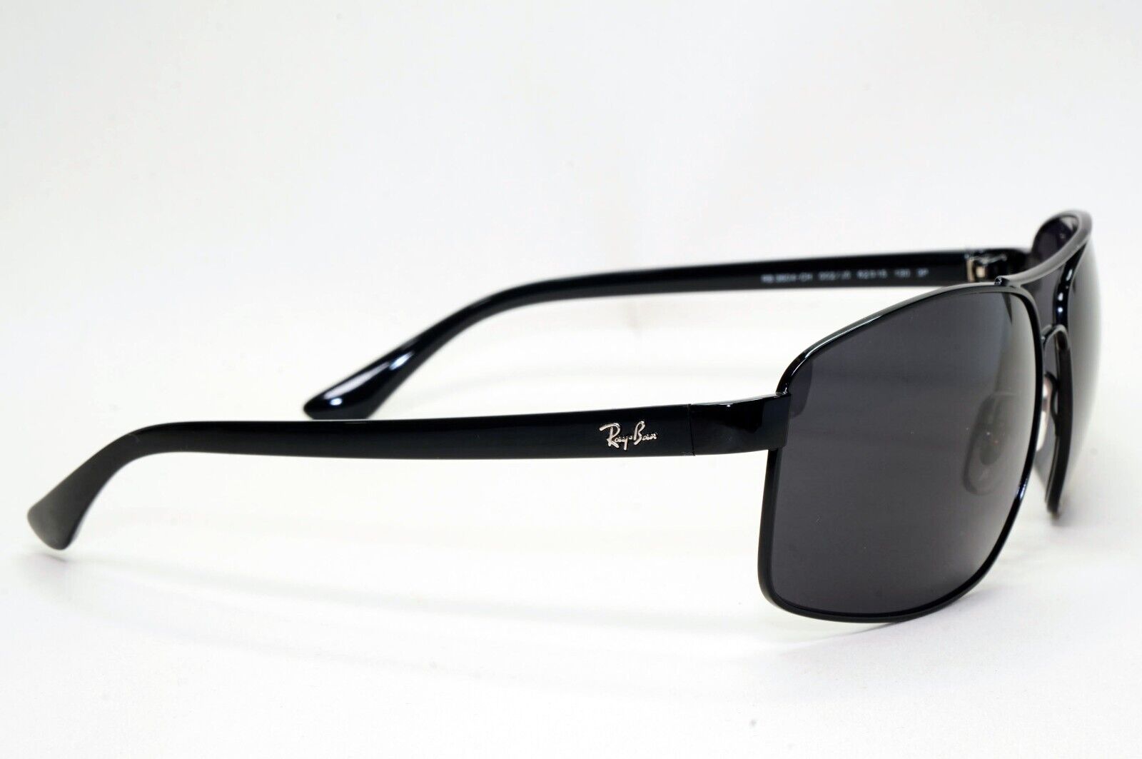 Ray-Ban Sunglasses with Custom Lenses Black Wrap RB 3604-CH 002/J0 62mm 260724