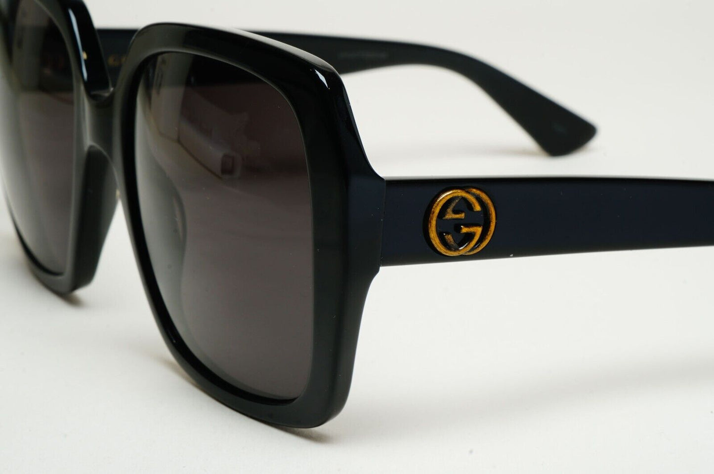 Gucci Sunglasses 2017 Bee Black Square Oversized Large GG0096S 001 120125
