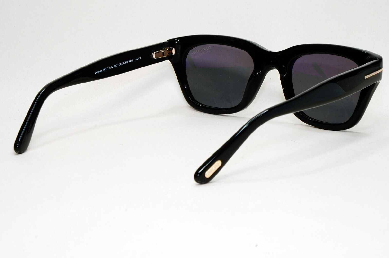 Tom Ford Sunglasses Snowdon Polarized Black Grey James Bond TF 237 FT0237 01D
