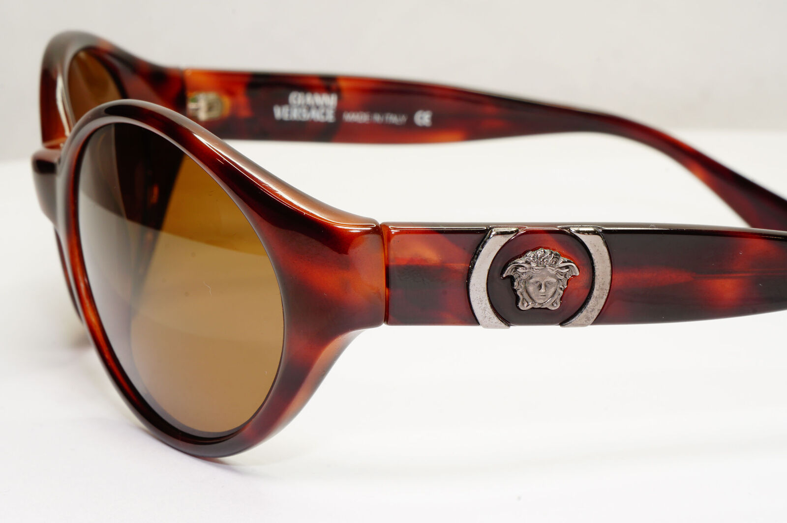 Gianni Versace 1996 Sunglasses Vintage Brown Tortoiseshell MOD 250 COL900 240123