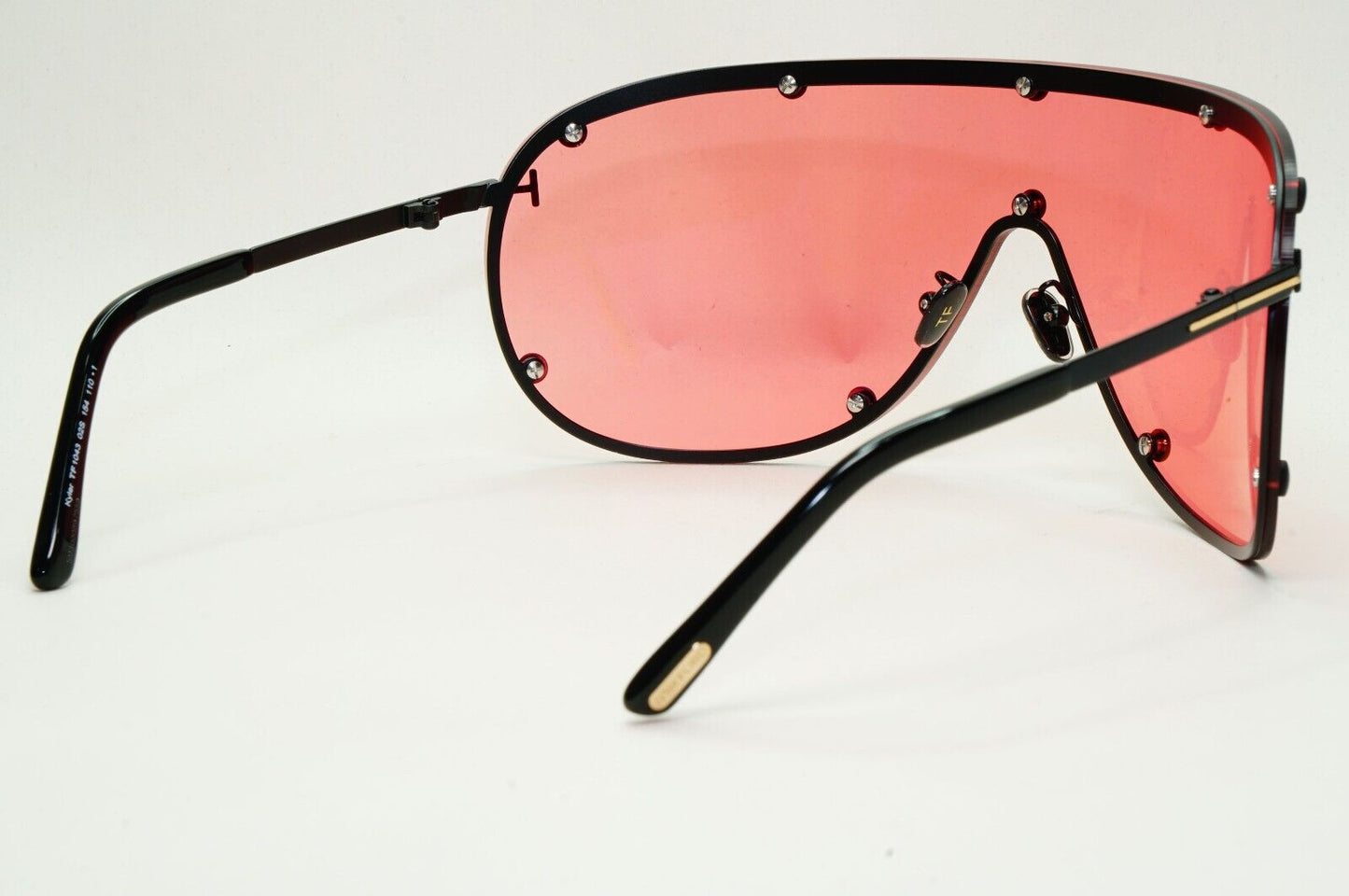 Tom Ford Sunglasses Kyler Red Bordeaux Black Shield Unisex FT1043 TF 1043 02S