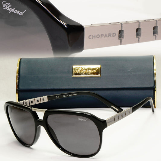 Chopard Sunglasses Black Polarized Year 2017 Pilot Grey SCH 179 700P 131223