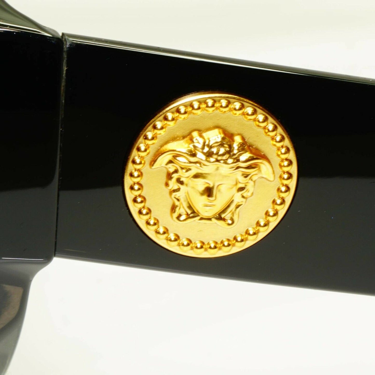 Versace Gold Medusa Polarized Black Sunglasses Womens Tribute 1996 4353 GB1/T3
