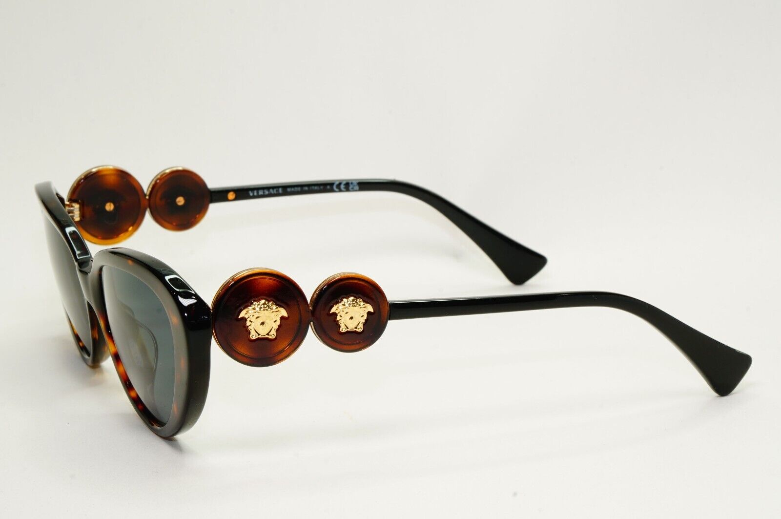 Versace Sunglasses Cat Eye Medusa Havana Brown Grey MOD VE 4433-U 108/87 54mm