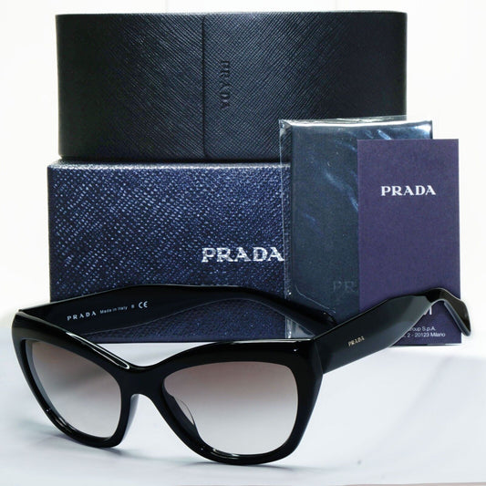 Prada Sunglasses 2012 Black Glossy Grey Gradient PR02QS-A SPR 02Q-A 1AB-0A7