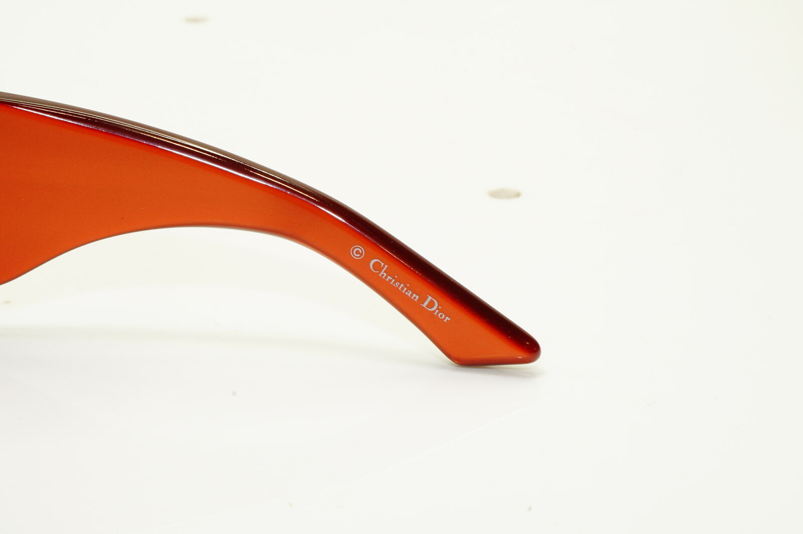 Authentic Dior Womens Rectangle Sunglasses Brown Havana Gold Shaded 1 QJPS2