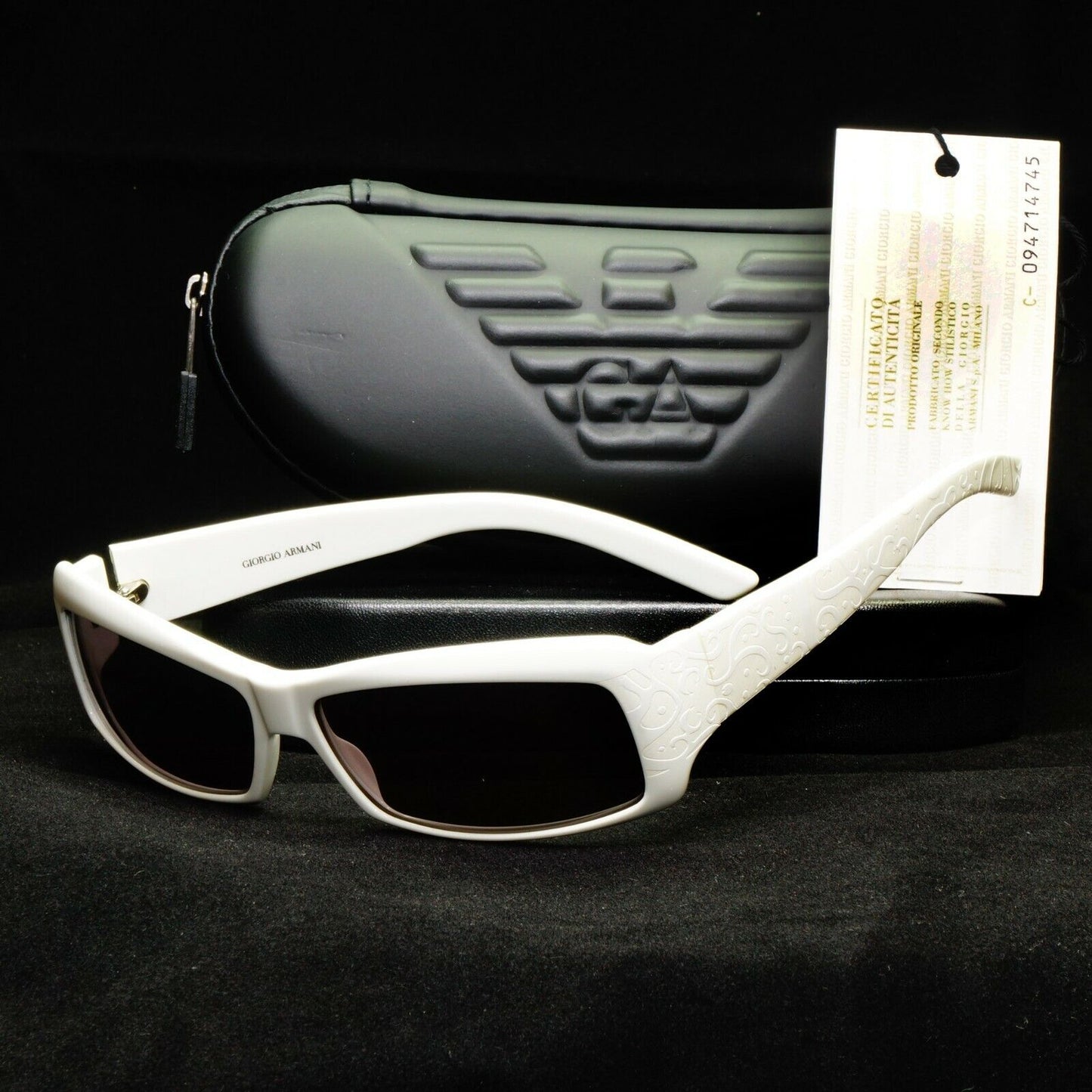 Giorgio Armani Womens Vintage 2002 Sunglasses White Ivory GA 65/S C29 31842