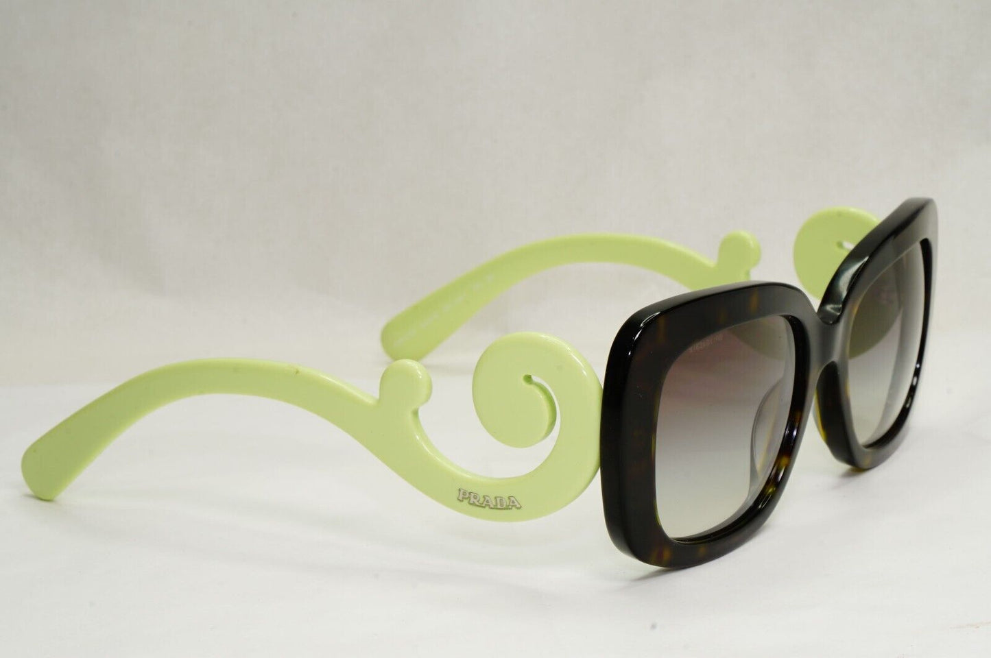 Prada Sunglasses Baroque Swirl Square Brown Green PR27OS SPR 27O QFL-0A7 180324
