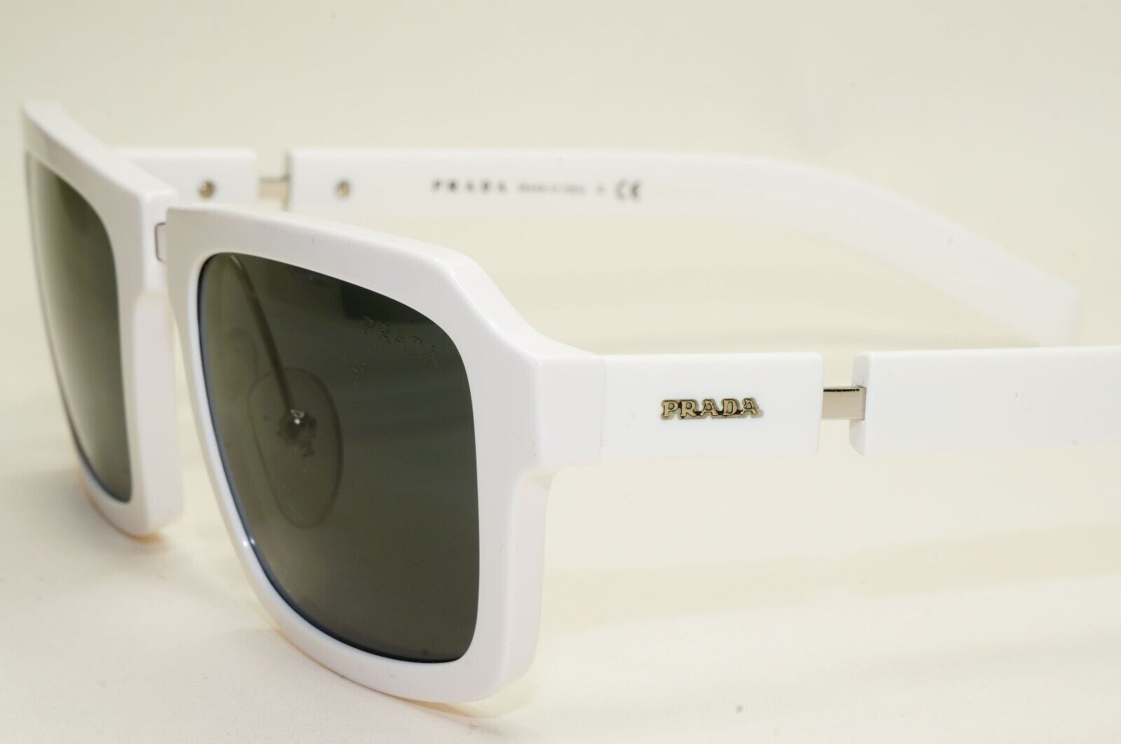 Prada Sunglasses 2019 White Square Black PR09XS SPR 09X 4AO-5S0 120824