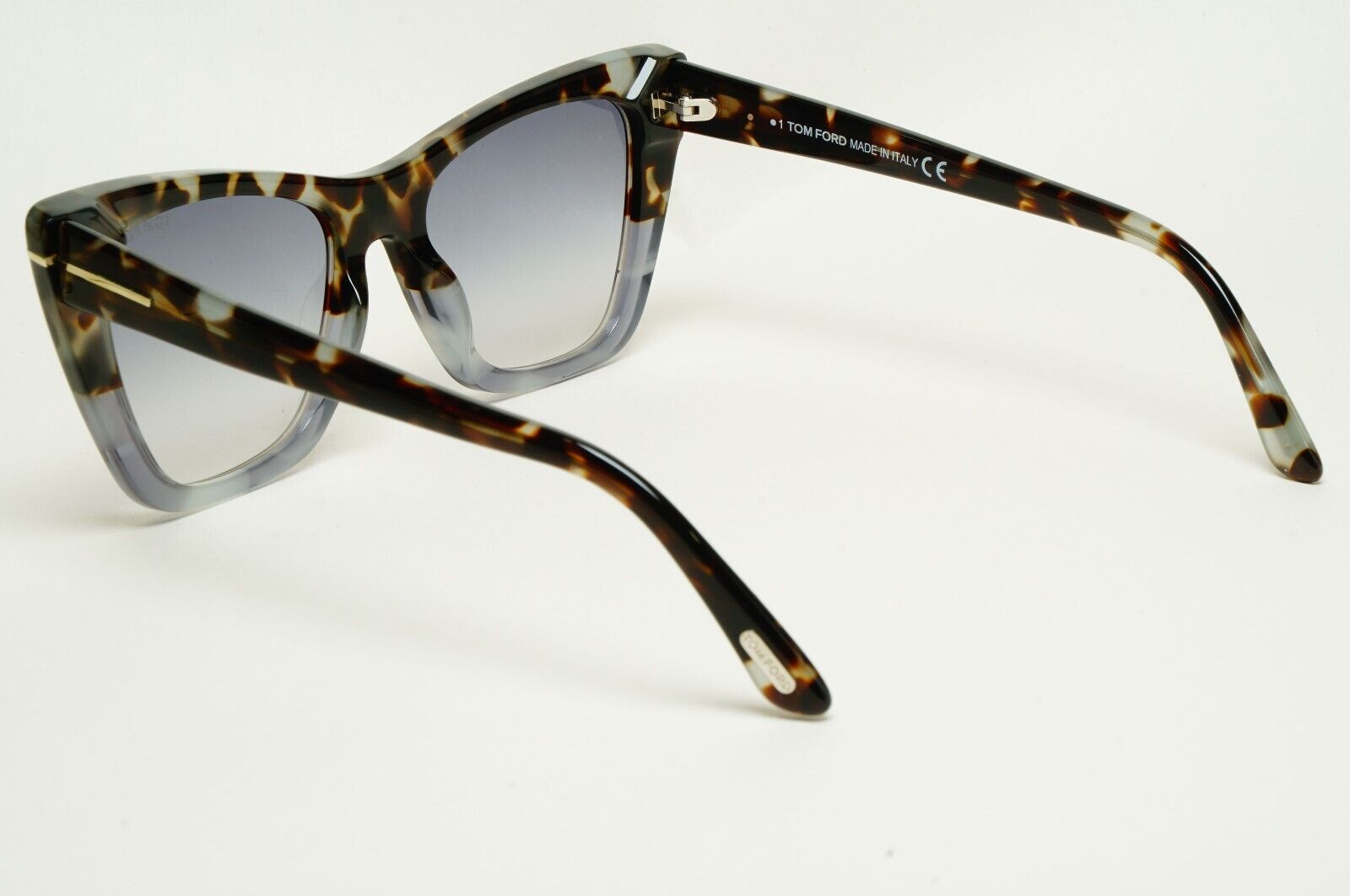 Tom Ford Sunglasses Poppy-02 Brown Grey Gradient Cat Eye FT0846 TF 846 55B