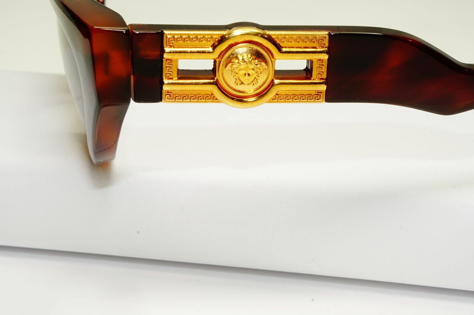 Gianni Versace Sunglasses 1996 Vintage Brown Gold Medusa MOD 476/B COL 900