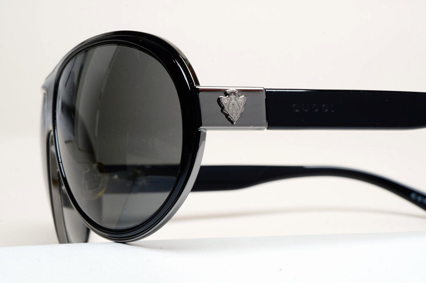 Gucci Sunglasses 2003 Vintage Black Pilot Grey Unisex GG 1890/S CVLP9 060125