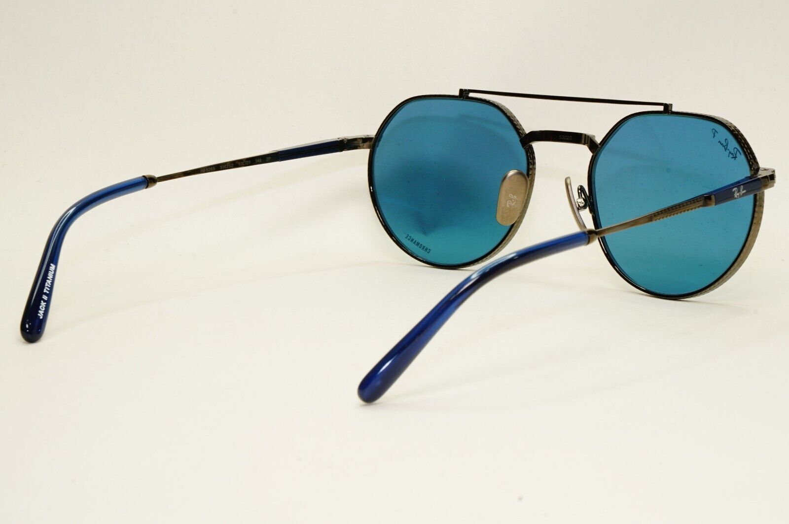 Ray-Ban Sunglasses Jack II Titanium Polarized Gunmetal Blue RB 8265 3142/S2 53mm