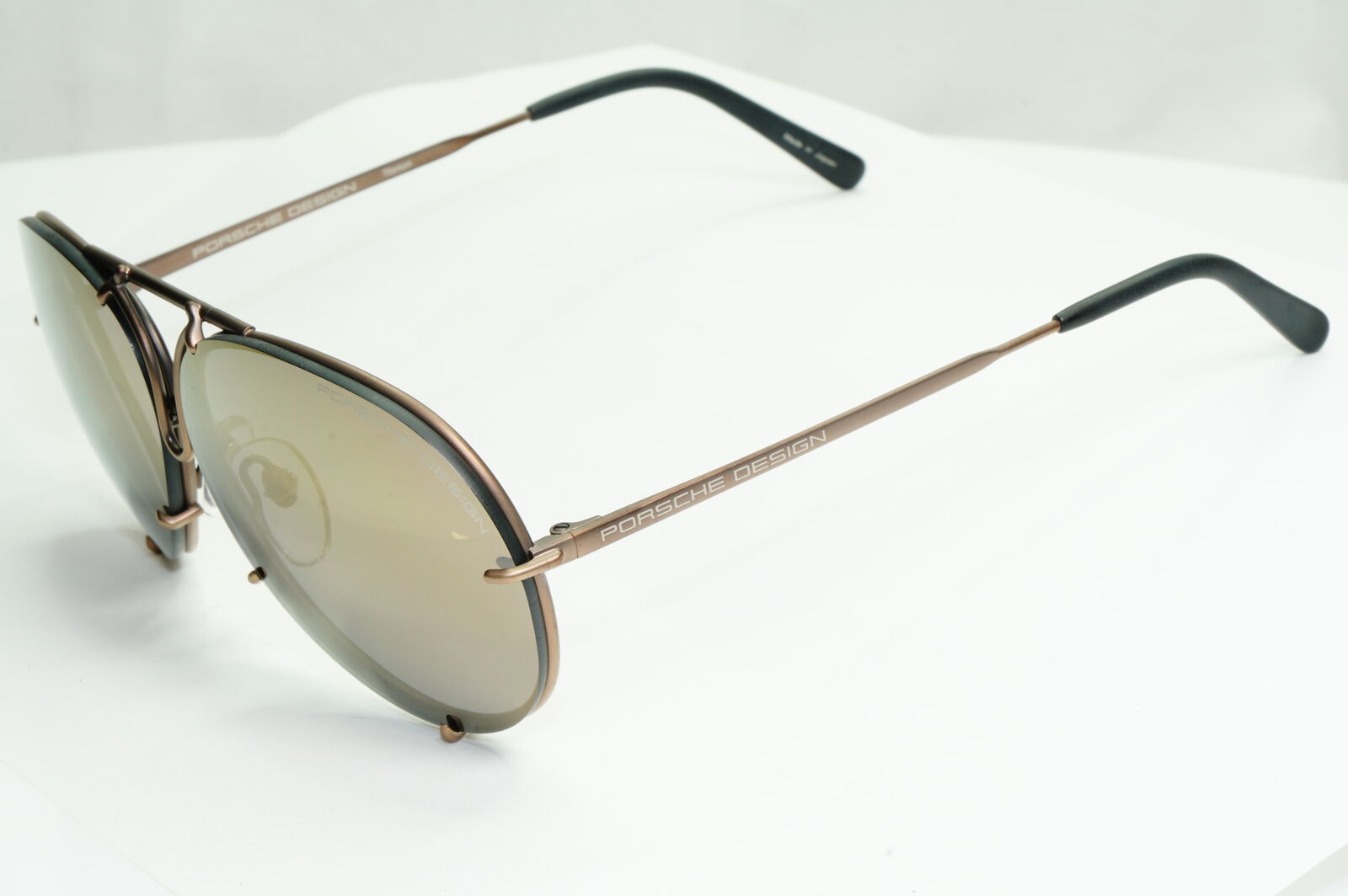 Porsche Design Titanium Japan Sunglasses Pilot Copper P8478 E 60mm Small Unisex