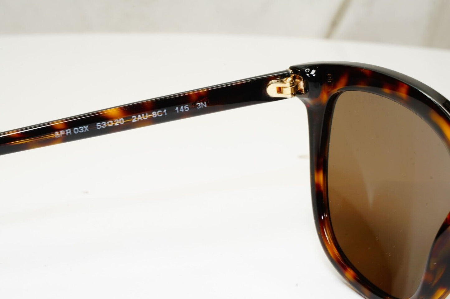 Prada Sunglasses Brown Tortoiseshell Square PR03XS SPR 03X 2AU-8C1 53mm