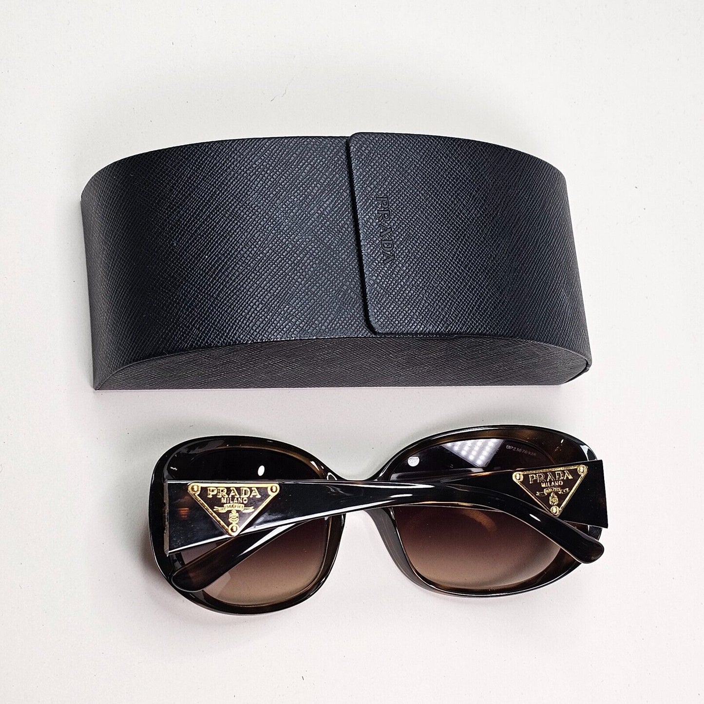 Prada Sunglasses 2010 Vintage Triangle Brown Gold PR27LS SPR 27L 2AU-6S1 050824