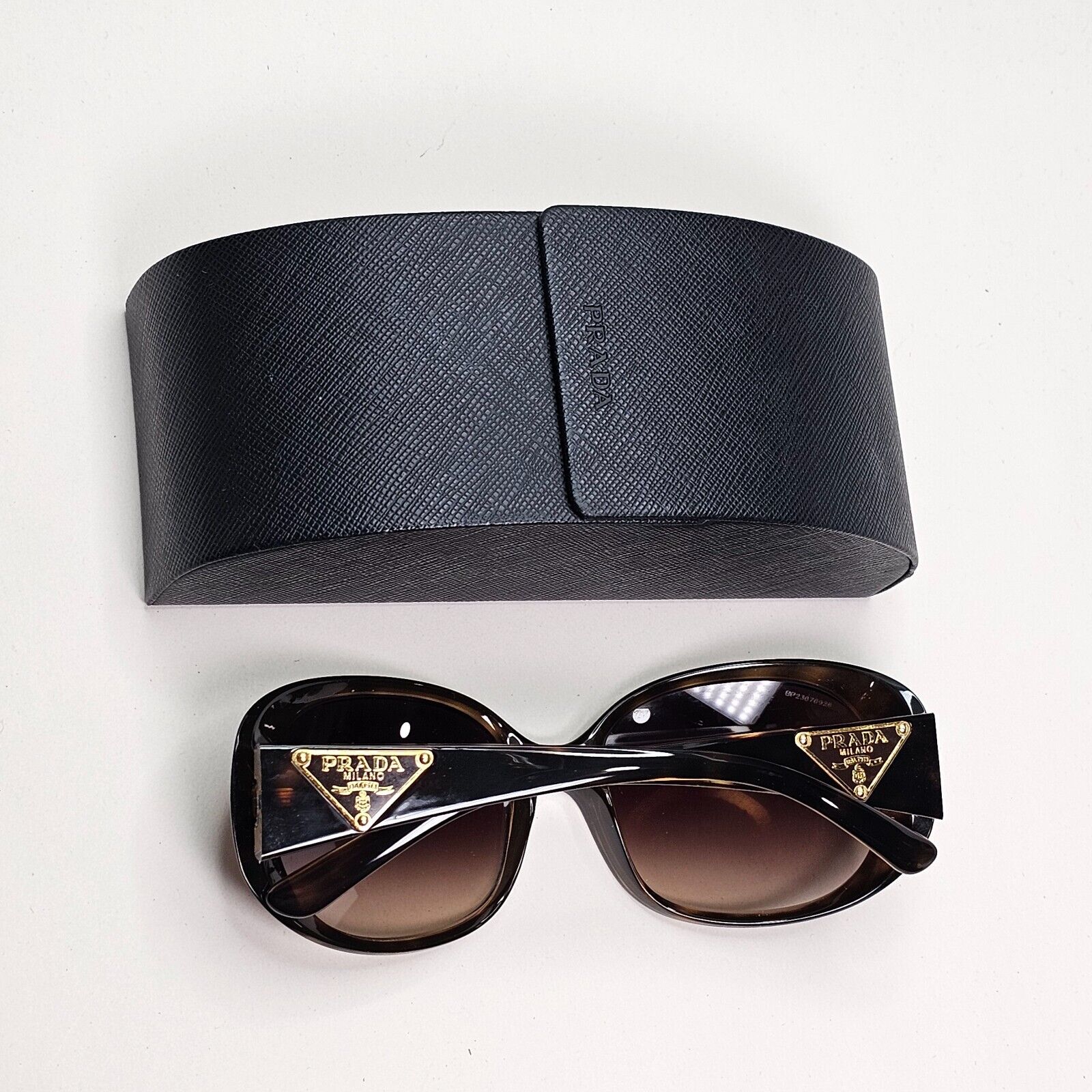 Prada Sunglasses 2010 Vintage Triangle Brown Gold PR27LS SPR 27L 2AU-6S1 050824