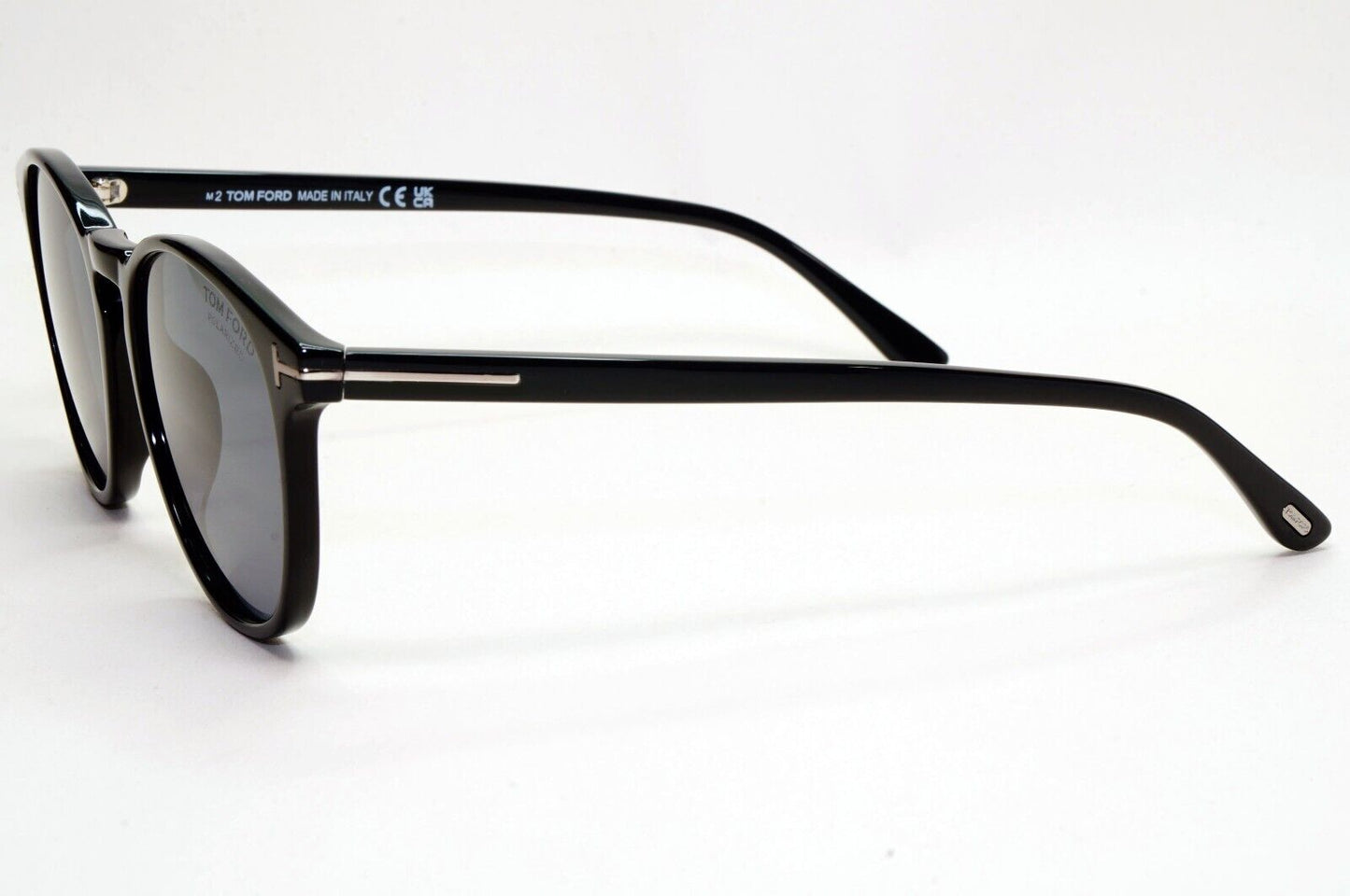 Tom Ford Sunglasses Polarised Black Round Grey FT1097-N TF 1097-N 01D 53mm