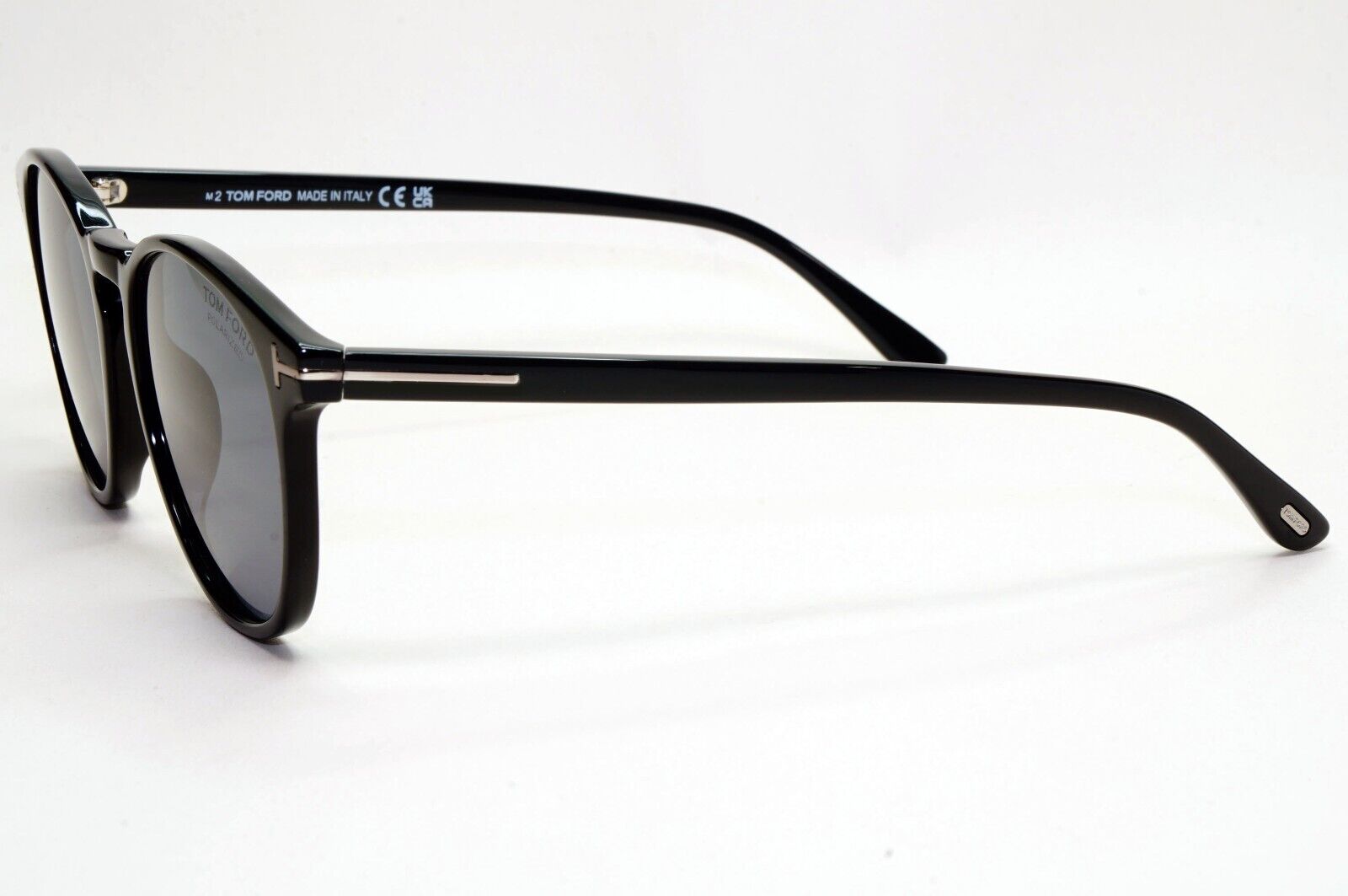 Tom Ford Sunglasses Polarised Black Round Grey FT1097-N TF 1097-N 01D 53mm