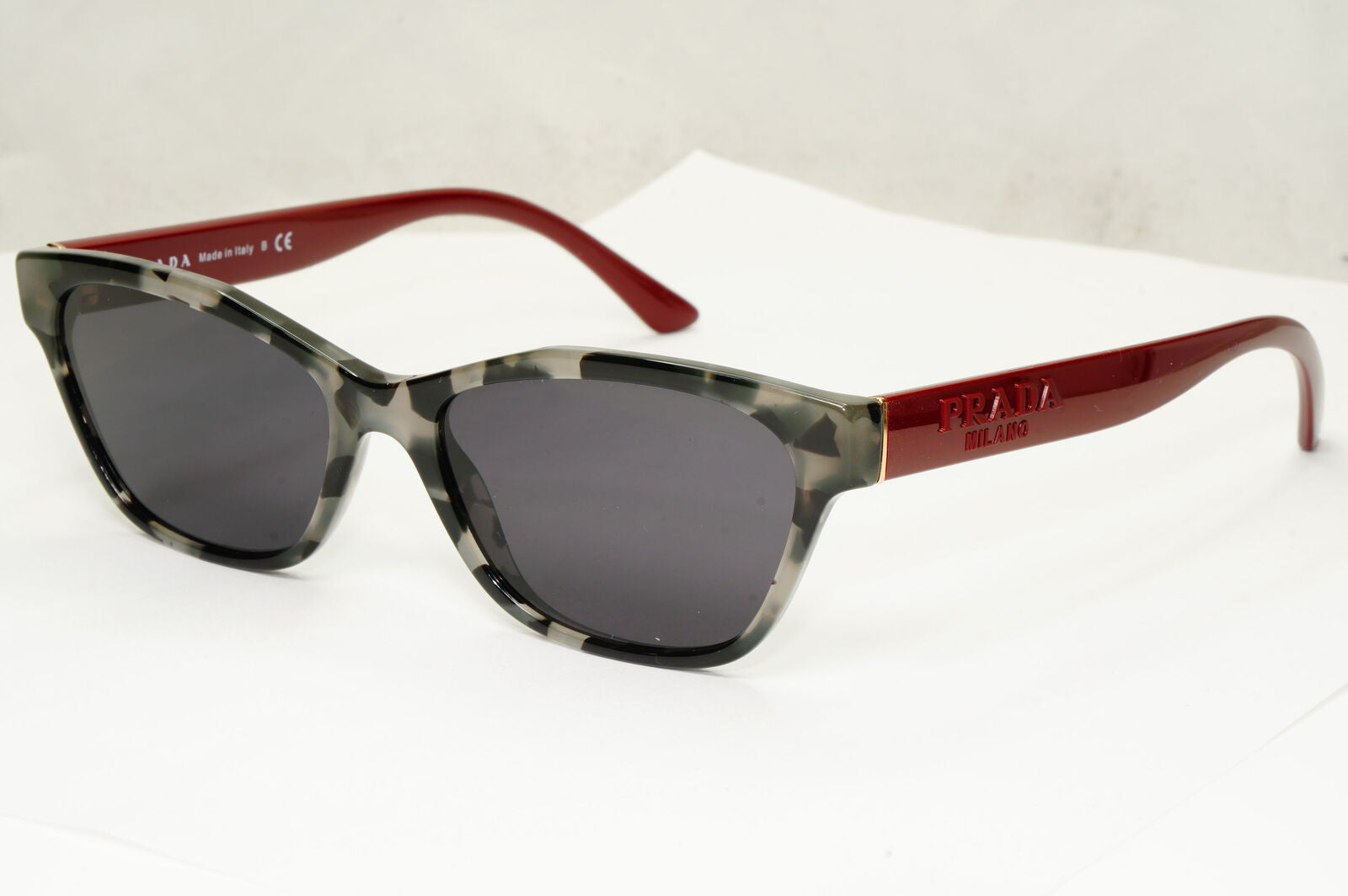 Prada Sunglasses Black Burgundy Red Tortoise PR03WV VPR 03W 510-1O1 180323