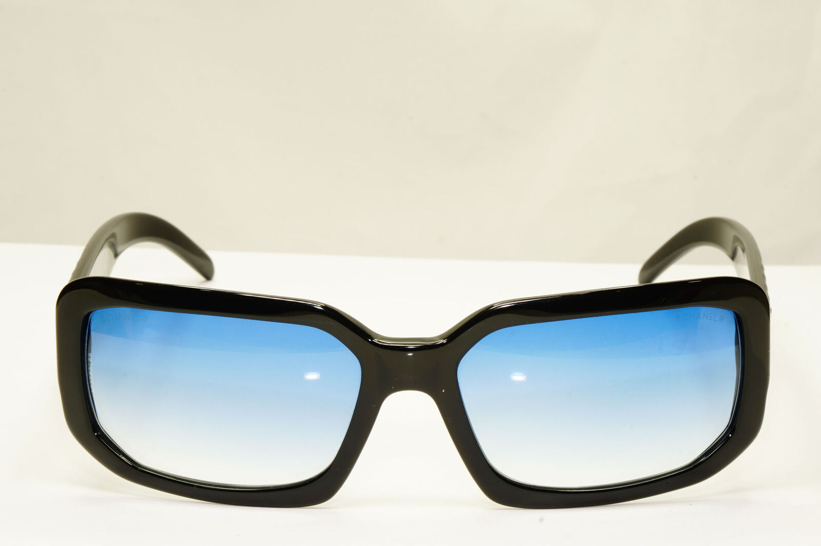 Chanel 2008 Vintage Sunglasses Black Blue Crystal 5063-B c.501/19 221122