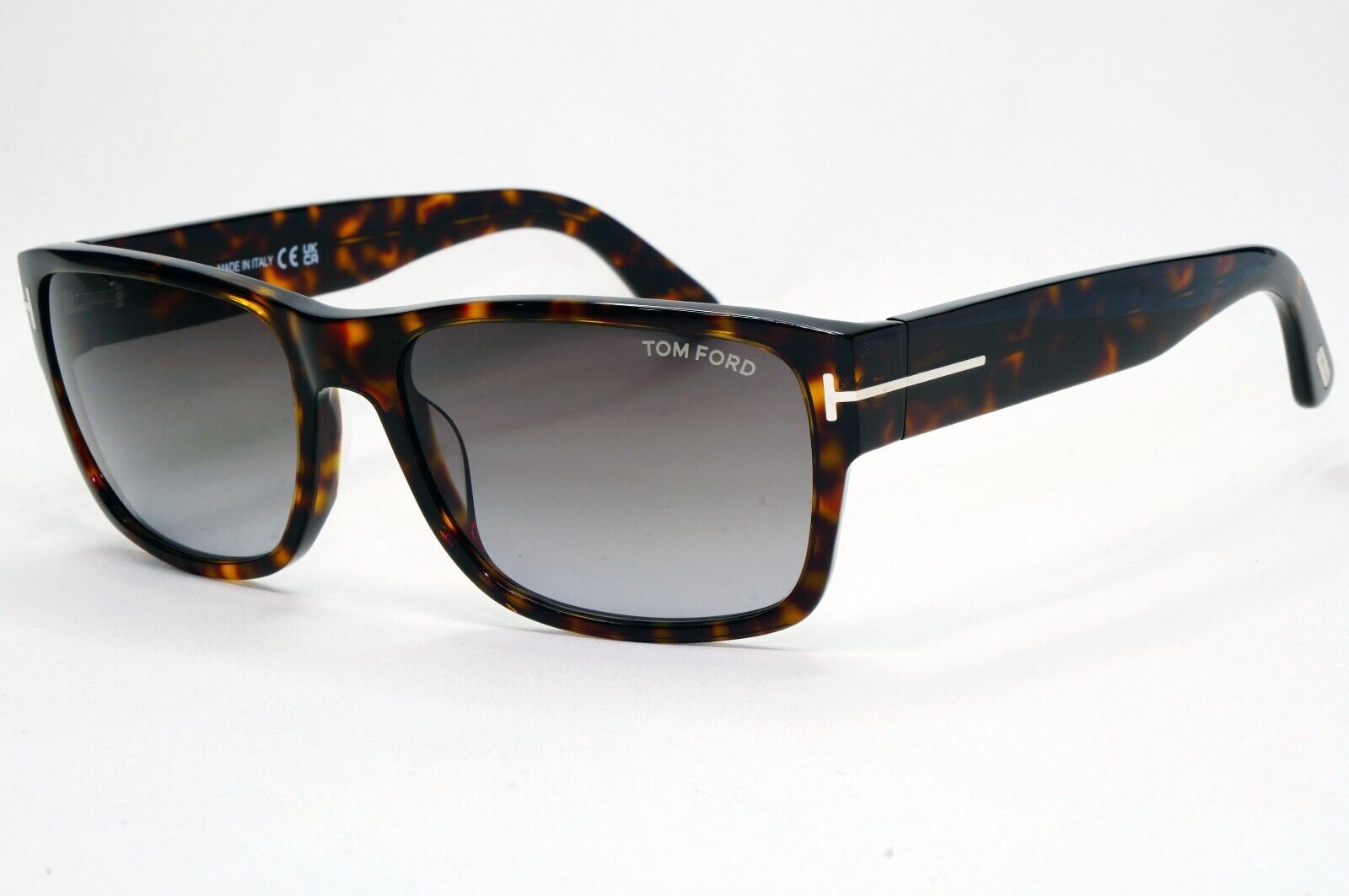 Tom Ford Sunglasses Mason Brown Tortoiseshell Grey Square FT0445 TF 445 52B 58mm