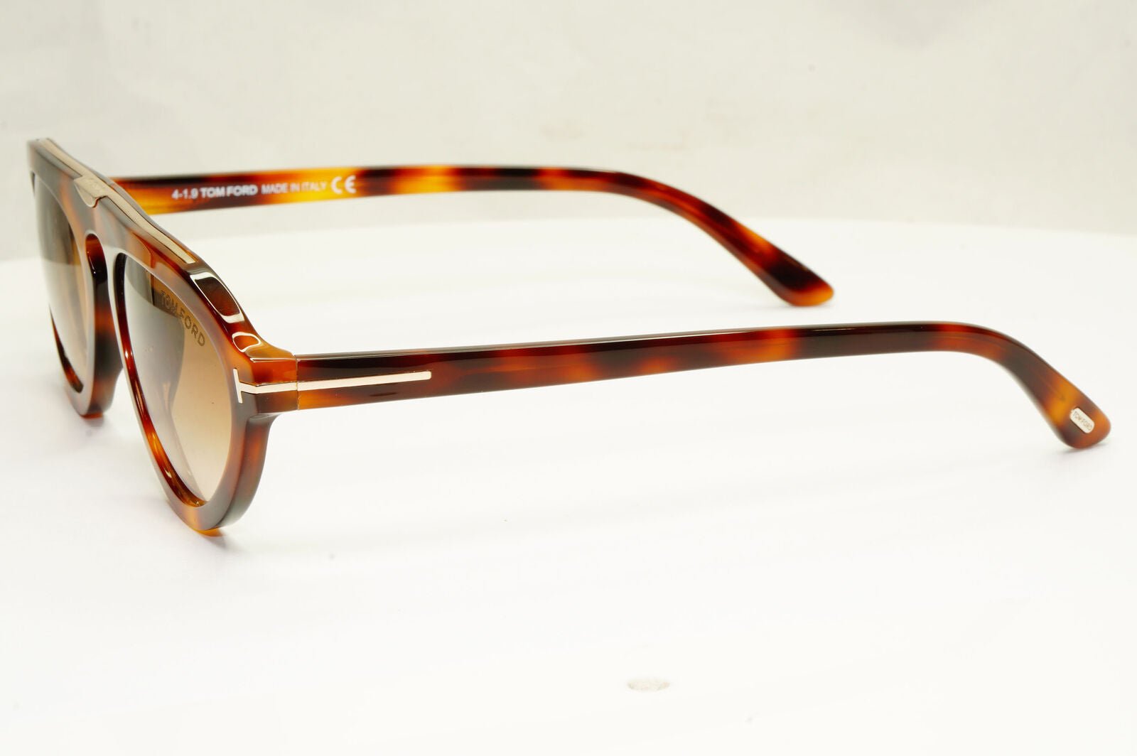 Authentic Tom Ford Mens Havana Light Brown Gold Sunglasses Milo 02 TF 737 53F
