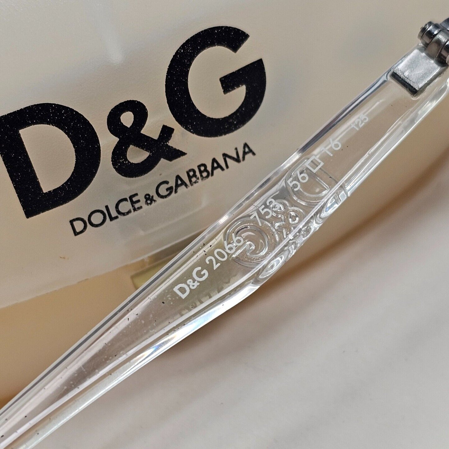 Dolce & Gabbana Sunglasses 2006 Vintage Rimless Silver Clear D&G 2066 753 081124
