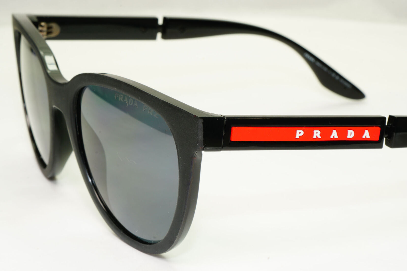 Prada Sunglasses Polarized Black Sunglasses Square PS05XS SPS 05X DG0-02G 54mm