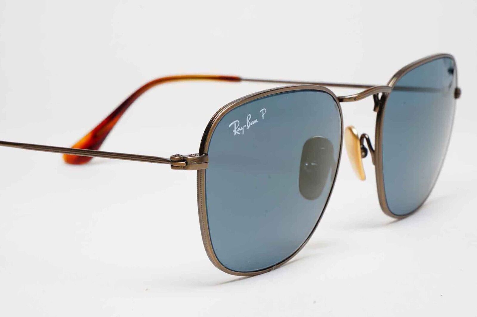 Ray-Ban Sunglasses Frank Titanium Polarised Bronze Blue RB 8157 9207/T0 51mm
