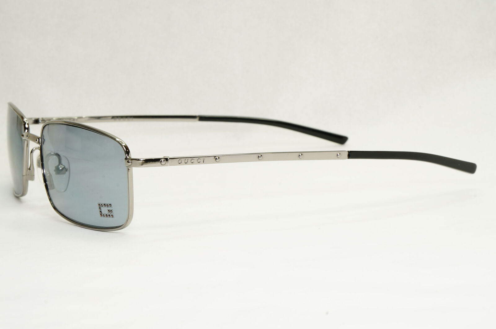 Gucci Sunglasses 2001 Vintage Square Silver Grey Retro GG 1753/N/S 6LB 200124
