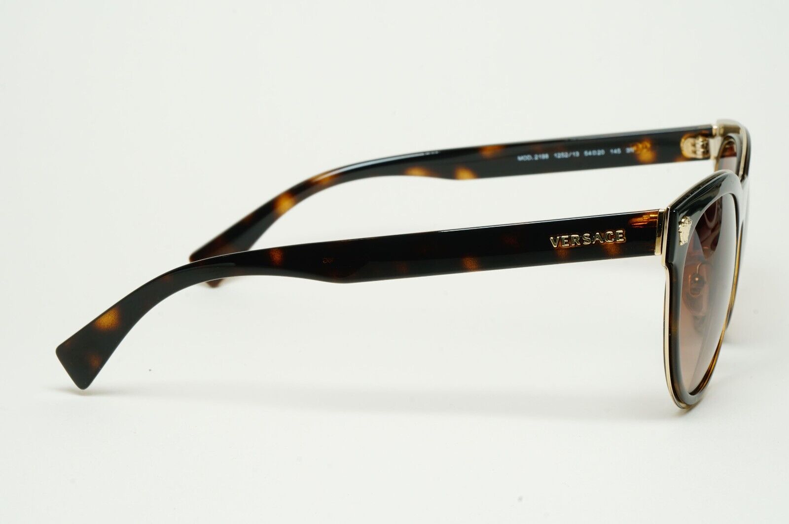 Versace Sunglasses 2018 Square Brown Gold Medusa MOD VE 2198 1252/13 54mm 110225